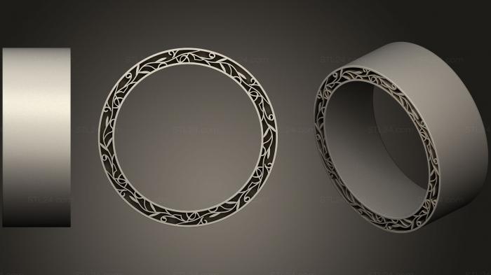 Ювелирные перстни и кольца (Кольцо 134, JVLRP_0616) 3D модель для ЧПУ станка